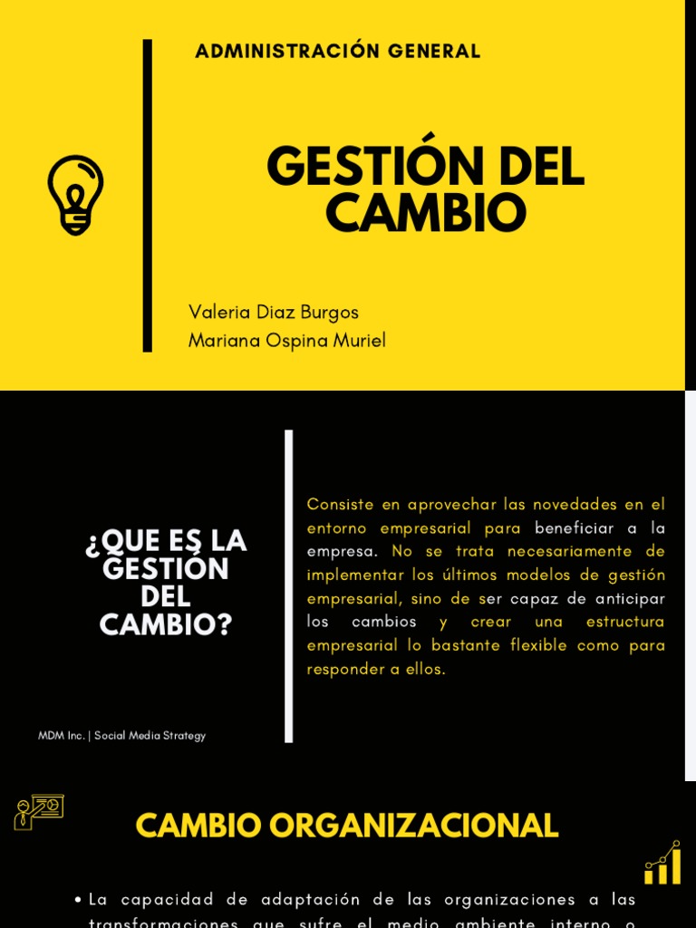 Gestión del Cambio Organizacional | PDF