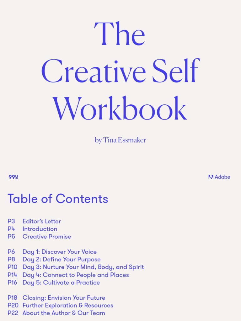 Creative Self Workbook Overview | PDF | Mind | Time