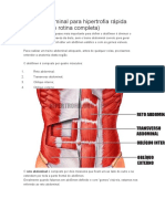 Treino abdominal para hipertrofia rápida