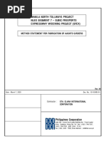 Method Statement Fabrication of Girder - Rev4