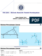 TM 2203 - Metode Numerik Teknik Perminyakan: Zuher Syihab, Ph.D. Ardhi H. Lumban Gaol, PH.D