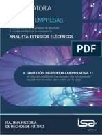 Convocatoria Analista Estudios Electricos 
