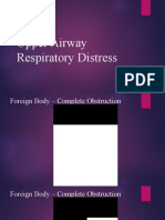 Upper Airway Resp Distress