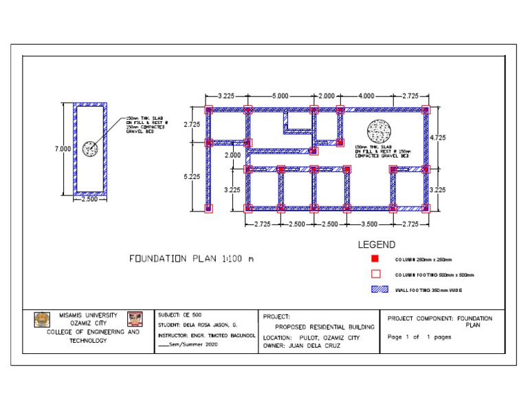 Legend: COLUMN 250mm X 250mm | PDF | Home & Garden