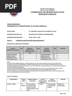 Commission On Higher Education Mimaropa Region: Ched Mimaropa Workbook On Transitioning To An Obe Curricula