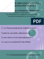 4 Sistemas de Organización en La Administración Pública