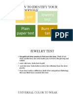 How To Identify Your Undertone: Vein Test Jewelry Test Plain Paper Test Burn Vs Tan