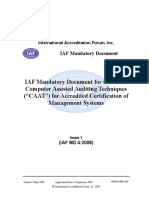 IAF MD 4 Computer Assisted Auditing Techniques CAAT Issue 1 2008
