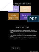 How To Identify Your Undertone: Vein Test Jewelry Test Plain Paper Test Burn Vs Tan