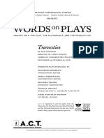 Travesties Words On Plays (2006)