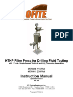 Instruction Manual: HTHP Filter Press For Drilling Fluid Testing