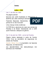 Dia 11 de Abril de 1989: Análise Das Fontes