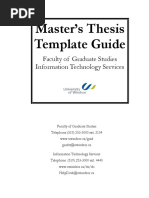 Masters Thesis Template Instructions PDF