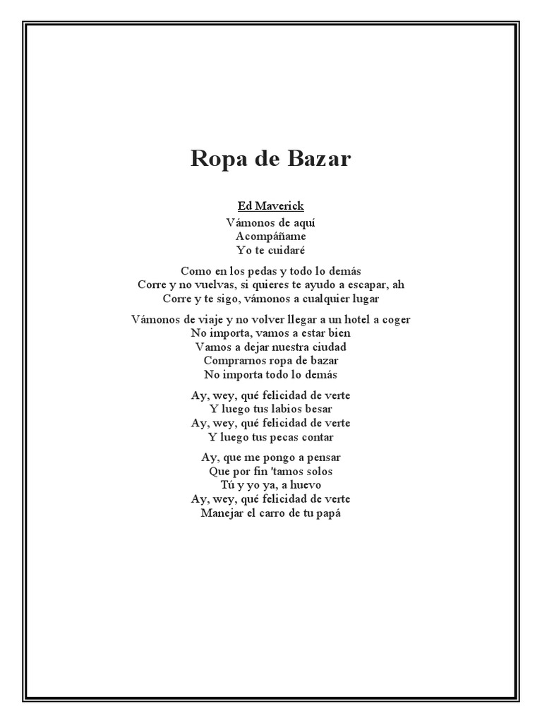 Ropa de Bazar | PDF