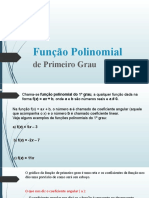 Função Polinomial de Primeiro Grau