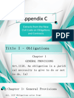 Appendix C Appendix C: Extracts From The New Civil Code On Obligations and Contracts