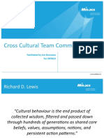Cross Cultural Team Communications: Facilitated by Jim Brosseau For Mitacs