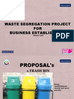 Waste Segregation Project FOR Business Establishment: Silangan
