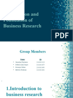 Introduction & Foundation of Business Research