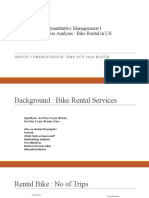 Quantitative Management-1 Business Analysis: Bike Rental in US