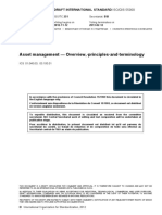 Asset Management - Overview, Principles and Terminology: Draft International Standard Iso/Dis 55000