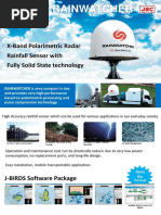 Jma-912 Rainwatcher: X-Band Polarimetric Radar Rainfall Sensor With Fully Solid State Technology