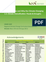Section 1. How and Why The Climate Changing: 1.3. Climate Intensification: Floods & Droughts