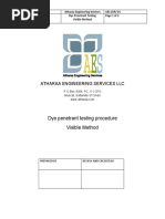 Dye Penetrant Testing Procedure