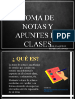 Tomas de Notas o Apuntes en Clase