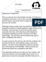 Sample Fax Cover Sheet Examples | PDF | Fax | Portable Document Format