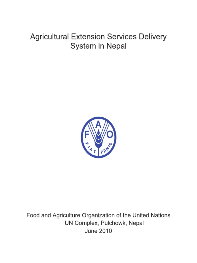 Agriculture Extension PDF PDF Resource Food And Agriculture