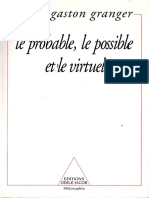 Granger - Le Probable, Le Possible Et Le Virtuel PDF