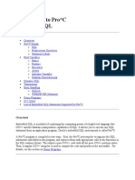 Introduction To Pro C Embedded SQL