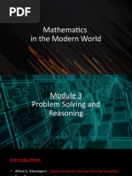 Module 3 PROBLEM SOLVING AND REASONING