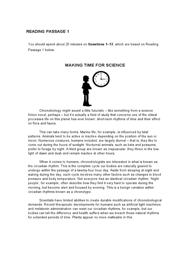 Making time for science reading passage 1 pdf determinants of