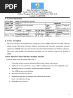 Database Management Systems Course Guide Book PDF