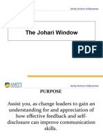 The Johari Window: Understanding Communication Models