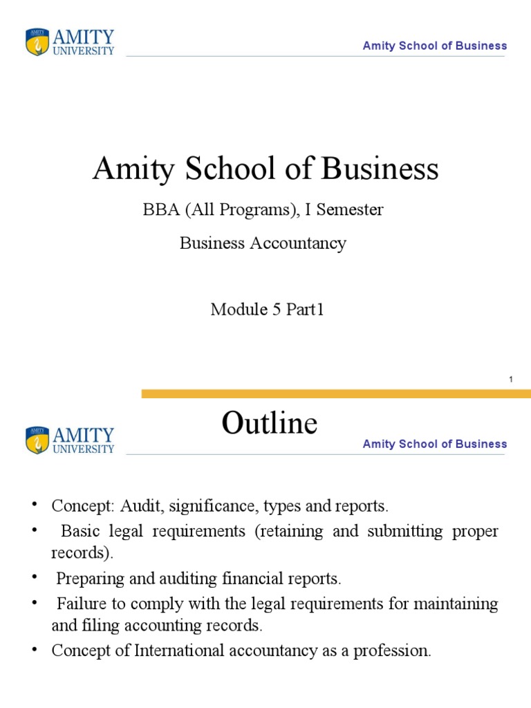 Module 4 Part 1-Business Accountancy | PDF | Internal Audit | Audit