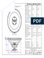 Technical specifications for 15-inch punch he woofers