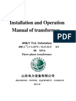 Installation and O&M Manual of Transformer PDF