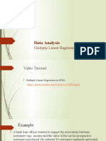 Data Analysis: Multiple Linear Regression