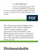 Mrs. Pamo Password Possibilities