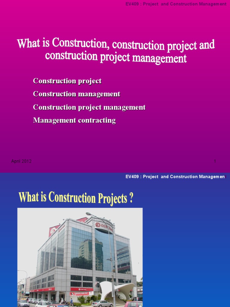 Construction Project Management Overview | PDF | Construction ...