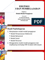 5.0 Model-Model Pengajaran