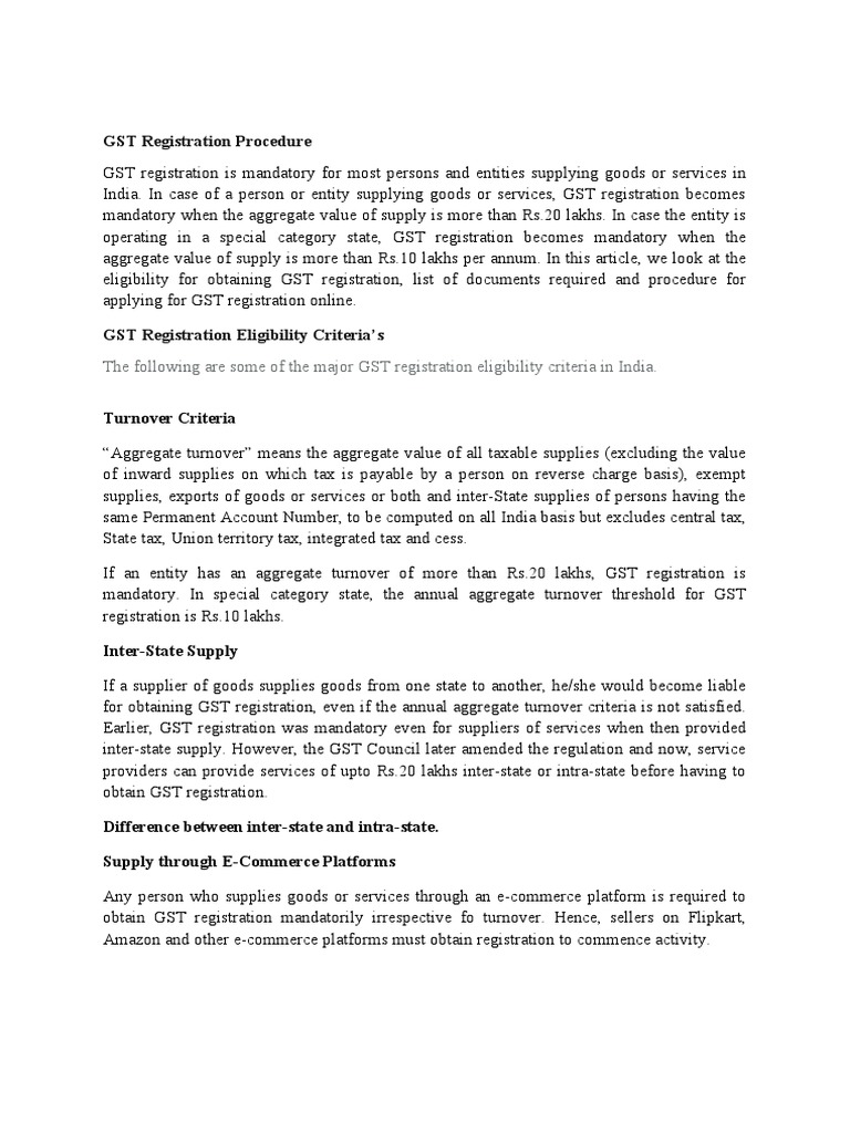 GST Registration Process in India | PDF | Tax Exemption | Value Added Tax