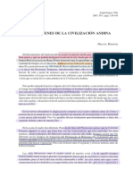 LECTURA SESION 2 - Origenes de La Civilizacion Andina - Duccio Bonavia
