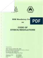 BEM Mandatory Course On Code of Ethics/ Regulations