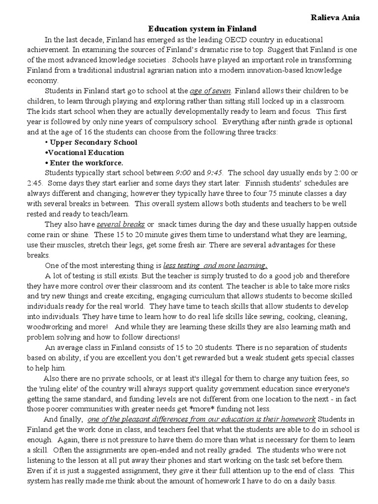 Ralieva Ania Education System in Finland: - Vocational Education ...