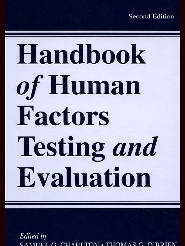 Hand Book of Human Factor and Evaluation | PDF