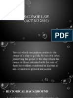 Salvage Law (ACT NO 2616)